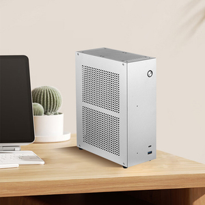 Rgeek xách tay NS01 <span class=keywords><strong>Mini</strong></span> <span class=keywords><strong>ITX</strong></span> trường hợp máy tính Chassis <span class=keywords><strong>HTPC</strong></span> PC văn phòng chassis máy tính để bàn NAS trường hợp, hỗ trợ 17*17cm 17*19cm Bo mạch chủ - Product Image 5