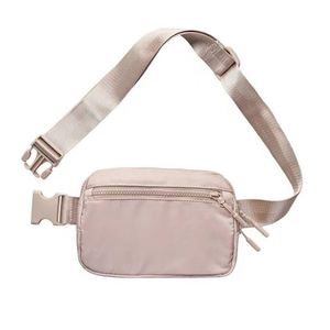 Trendy Nylon Waist Bag <b>Large</b> Belt Bag Transparent Purple Fanny Pack Embroidered logo - Product Image 6