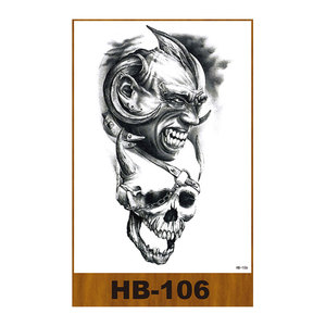 Autocollants de <span class=keywords><strong>tatouage</strong></span> temporaires pour adultes, motif <span class=keywords><strong>ethnique</strong></span> tribal tête de hibou, imperméables, non toxiques, colorés et sexy, pour visage et corps, vente en gros d'usine - Product Image 4