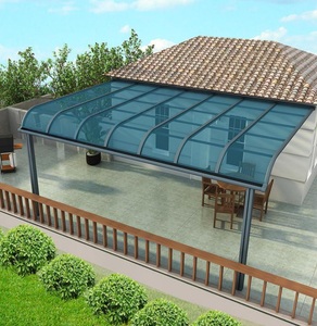Tettoia in Lega di Alluminio Hongqi per Balcone con Protezione Solare e Antipioggia Impermeabile per Terrazze e Cortili Esterni - Product Image 3