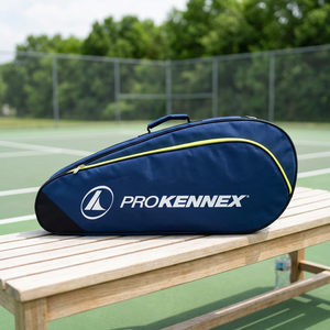 PROKENNEX Navy/Black Tennis Racket Kit Bag Double-Core 6 Packet Made of Durable Nylon Water Resistant Zipper Closure - Product Image 3