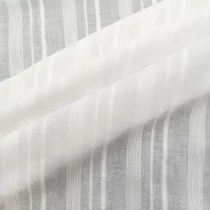 Musim semi dan musim panas bahan katun Linen garis vertikal kain Jacquard baju wanita dan bahan tempat tidur anak-anak