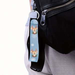 China Manufacturer's Custom Polyester Lanyards Logo Sublimation Printing Woven Logo Neck Lanyard <b>Hook</b> Accessories Anime Fans - Product Image 3