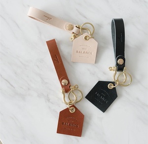 Hot Bán Dập Nổi Da Chính Hãng Keychain Biểu Tượng Tùy Chỉnh Người Giữ Chìa Khóa Chất Lượng Cao Da Vòng Chìa Khóa Cho Sử Dụng Hàng Ngày - Product Image 4