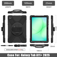 Étuis en silicone pour tablette pour Samsung Tab A11 Plus 2025 11 pouces 3 couches robuste antichoc pour la peau