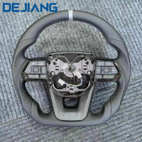 Volant en cuir et fibre de carbone personnalisé pour Toyota Corolla Land Cruiser GR Prado LC 70 79 LC200 LC300 120150 200 Hilux