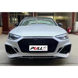 Kit de carrocería para <span class=keywords><strong>Audi</strong></span> <span class=keywords><strong>A4</strong></span> 2021 modificado a RS4 incluye conjunto de parachoques delantero y trasero con tubos de cola de difusor trasero de rejilla - Product Image 1