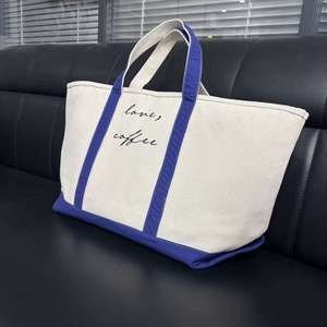 Borsa tote in tela resistente ed ecologica da 16oz/24oz con manico e stampa personalizzata con lettere <span class=keywords><strong>o</strong></span> stampa personalizzabile - Product Image 3