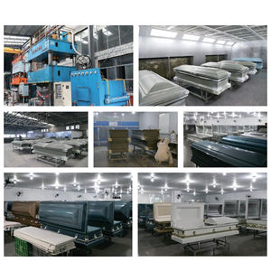 Заводская цена негабаритная похоронная металлическая шкатулка 18 калибра стальная железная шкатулка для гроба с античной белой закрашенной серебристой розой отделкой - Product Image 4