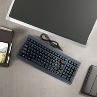 Vente chaude USB Interface KB101 Clavier Filaire Bureau D'affaires Ordinateur Clavier De Bureau 101 Touches Clavier Programmable pour POS