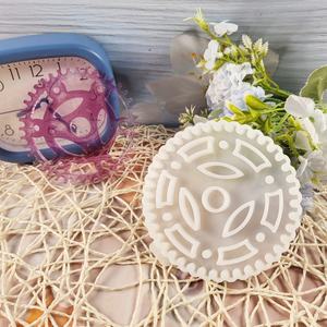 Moldes de fundición de resina hechos a mano DIY Ins estilo silicona Gear Cup Mat y adornos decorativos molde X0286 herramientas para pasteles - Product Image 3