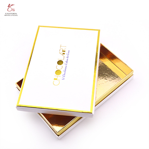 Bao Bì Giấy Sang Trọng Hộp Quà Tặng Rỗng Hộp Cứng Bao Bì Thực Phẩm Cho Kẹo Và Sôcôla Bán Buôn Với Vàng Trim Bảng Xám - Product Image 6