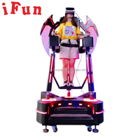 Simulateur de vol de VR Offre Spéciale ailes noires volant VR 9D réalité virtuelle debout machine de jeu de tir de vol de mouvement