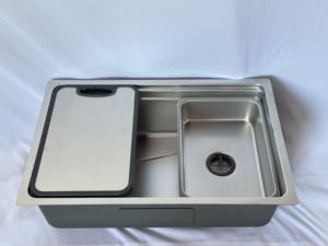 Évier de cuisine moderne en acier inoxydable 304 Leimanxi, grand évier simple à 4 trous, épaisseur 0,75 mm, approvisionnement direct du fabricant - Product Image 3