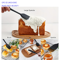 Ensemble de spatules en silicone réutilisables, faciles à nettoyer, 6 pièces, résistantes à la chaleur, logo personnalisé, OEM ODM, outils de cuisine antiadhésifs pour la maison et la cuisine