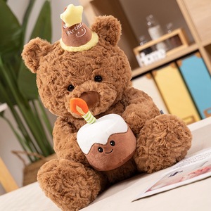 Giocattoli Songshan all'ingrosso personalizzato <span class=keywords><strong>orsacchiotto</strong></span> di peluche <span class=keywords><strong>con</strong></span> <span class=keywords><strong>torta</strong></span> di peluche giocattolo di peluche regalo di compleanno per bambini simpatica bambola pelosa - Product Image 2