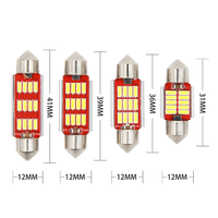 Dôme Festoon Voiture Intérieur Lecture Plaque D'immatriculation Lumière 31mm 36mm 49mm 41mm 4014 12SMD Canbus Sans Erreur 12V-24V Ampoule Nouveau