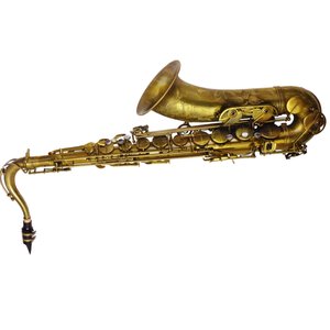 Saxofón Tenor Profesional de Latón Tallado a Mano, Acabado en Cobre Puro, Cuerpo Lacado en Oro, Llaves Niqueladas, Instrumento de Viento Fácil de Usar - Product Image 1