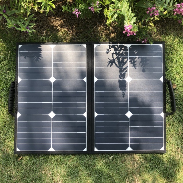 40W Portable Solar Panels Foldable Solar Panel Charger Dc 12V 15V Output Usb 3.0 Port for Camping Van Rv Trip