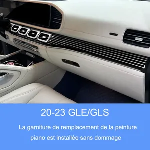 ชุดแต่งภายในลายเส้นเคลือบเงาแบบเปียโน W167 สำหรับ Mercedes-Benz GLE GLS GLE350 GLE450 GLE53 GLS400 แผงทดแทน - Product Image 3