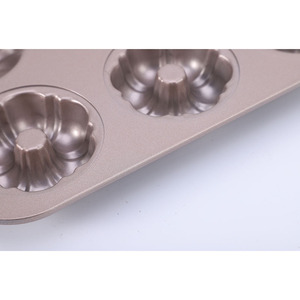 Moule à gâteau rond à 12 cavités, plaque de cuisson antiadhésive pour mini gâteaux, usage domestique - Product Image 3