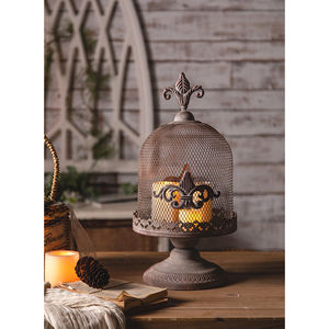 Yeni avrupa tarzı zanaat mumluk Metal dekor Mini kuş kafesi düğün şamdan - Product Image 2