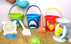 MILI-Ensemble de seau de jouets de plage, jouets de <span class=keywords><strong>sable</strong></span> pour la sécurité des tout-petits, kit de construction de château de <span class=keywords><strong>sable</strong></span> en <span class=keywords><strong>plastique</strong></span> pour enfants - Product Image 4
