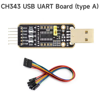 Módulo Waveshare CH343G USB a UART TTL - Convertidor Serial Multiinterfaz (Micro/Mini/Tipo-A/Tipo-C) para Raspberry Pi