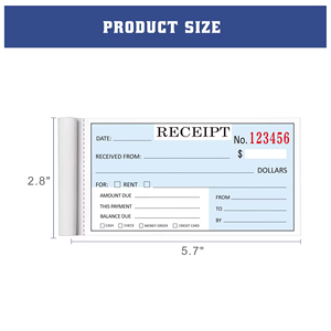 Carnet <span class=keywords><strong>de</strong></span> reçus autocopiants en 2 feuillets, format personnalisé, impression offset, pour <span class=keywords><strong>loyer</strong></span>, prix <span class=keywords><strong>de</strong></span> gros - Product Image 3