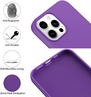Coque de téléphone pour iPhone 14 Pro Max 11 12 13 X XR XS 7 8 Plus, couleur unie, antichoc, silicone liquide, coque arrière souple