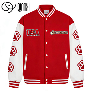 <span class=keywords><strong>Giacca</strong></span> Bomber da Baseball di Qualità Premium Personalizzata dalla Fabbrica con Maniche in <span class=keywords><strong>Pelle</strong></span> e Toppe Personalizzate <span class=keywords><strong>Giacca</strong></span> Varsity Streetwear da <span class=keywords><strong>Uomo</strong></span> - Product Image 1