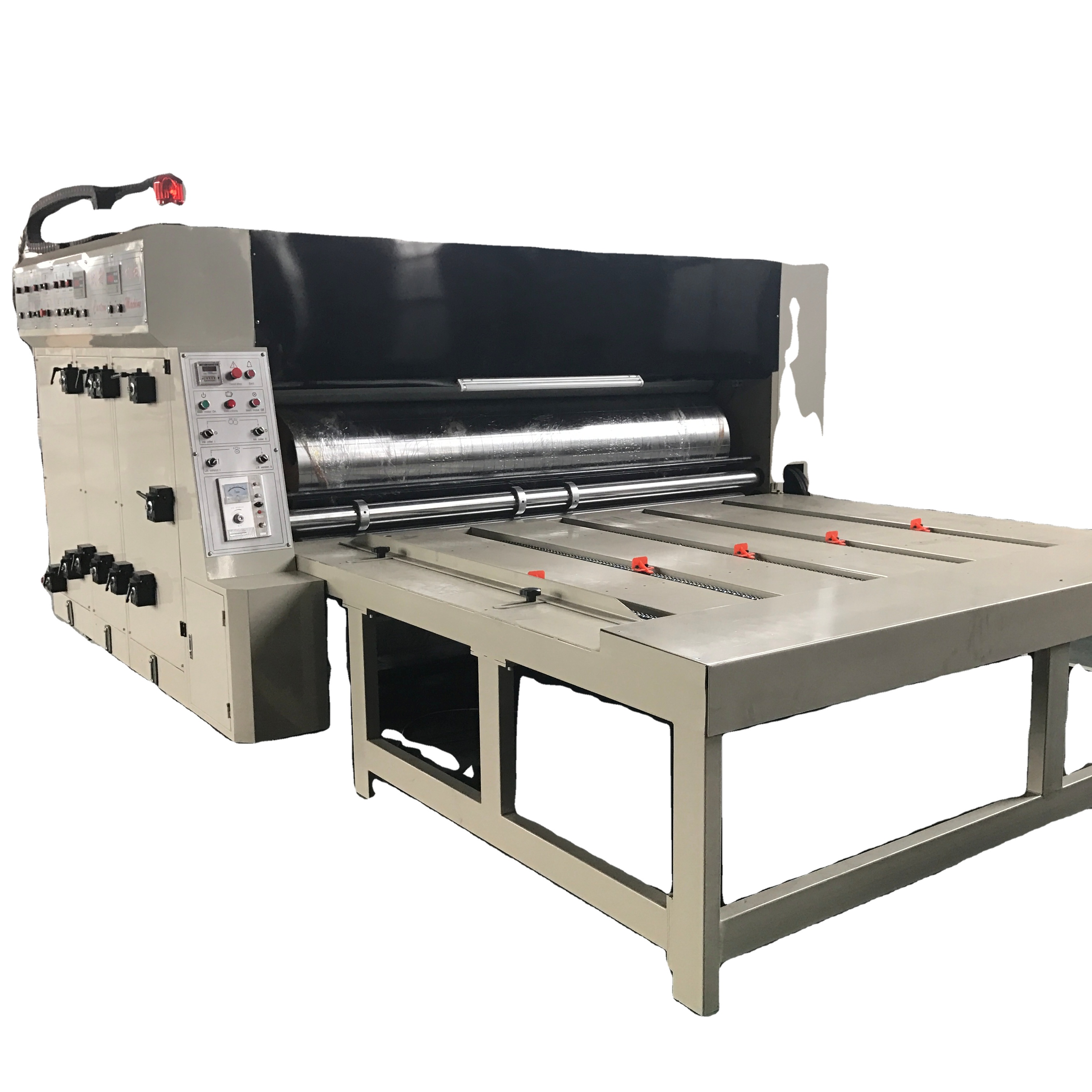 Полуавтоматическая цепная подача, флексографский принтер, долбежный штамповочный станок