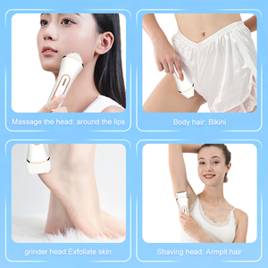 Ensemble d'épilation 4-en-1 Resuxi 735 Lady, rasoir électrique pour le bikini, rasoir pour les lèvres, éliminateur de callosités des pieds avec base, étanche IPX7 - Product Image 3