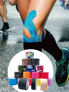 Cinta de Kinesiología OEM, Logotipo Personalizado, Impermeable, Transpirable, Cinta Deportiva para Músculos, Rollo Elástico de Algodón, Multicolores, Unisex - Product Image 5