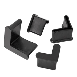 ฝาครอบเท้าพลาสติกรูปตัว L สีดําทนทานสําหรับปกป้องเท้าบันได - Product Image 5