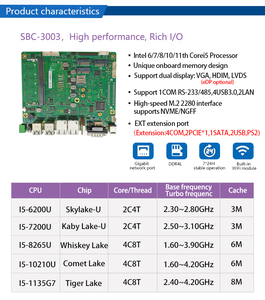Barato Intel 10th 8th Gen Core I5 2LAN Placa de 3,5 pulgadas 2. 1 * DDR4 Placa BASE DE PC industrial - Product Image 6