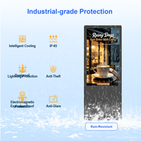 Pantalla LCD Táctil Digital para Exteriores de 55 y 65 Pulgadas, Pantalla Publicitaria con Gestión CMS, Windows y Android para Tiendas y Minoristas