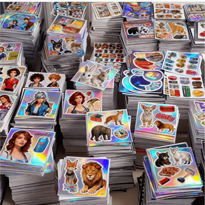 Etiqueta Adhesiva Personalizada de Vinilo Holográfico Brillante con Impresión de Logotipo a Prueba de Agua - Product Image 6