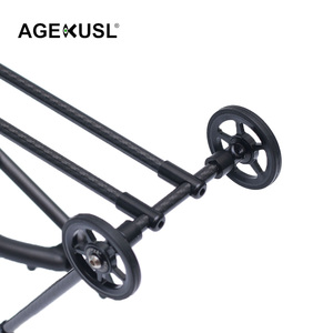 Porte-bagages arrière pour vélo AGEKUSL, porte-bagages facile à installer, en carbone, compatible avec Brrompton 3Sixty Crius Trifold pliable - Product Image 4