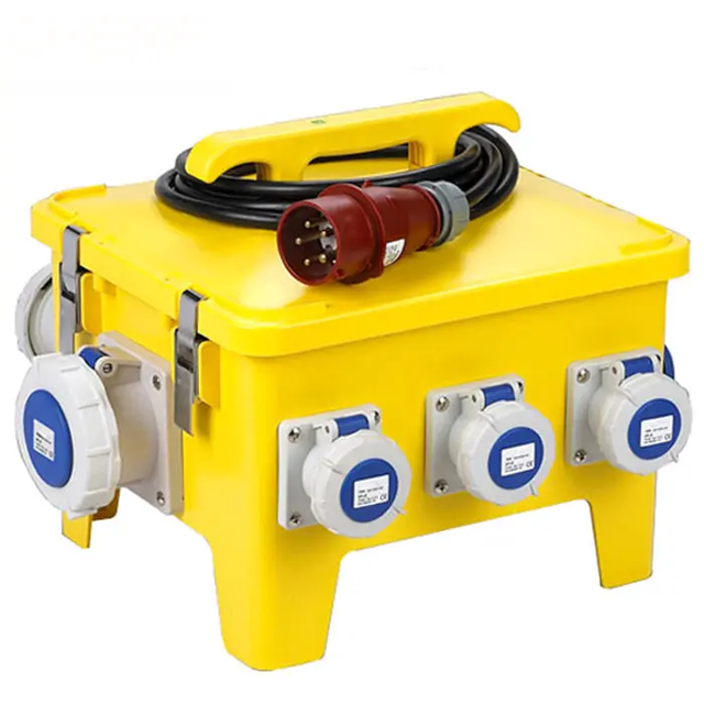 IP65 Industrial Plug Socket Power 3 Phase Electrical Waterproof Junction Box 12 Way Distribution Box