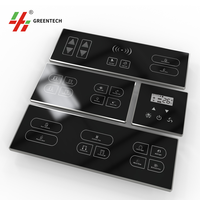 Greentech Unit kontrol dinding, Stainless Steel & akrilik tahan air pintar Hotel sistem kontrol kamar tamu saklar dinding dan kontrol pencahayaan