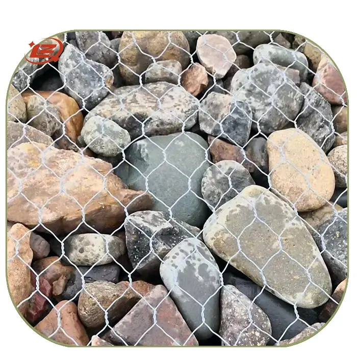 Steinschlag netz 80x100mm 2x1x1 m PVC Sack Gabion Matratze Korb Wand