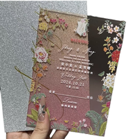 Letrero Acrílico Transparente Rectangular Personalizado con Impresión UV, Moderno, para Invitaciones de Cumpleaños y Boda, Regalos y Decoración para Fiestas