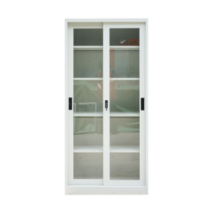 <span class=keywords><strong>Armoire</strong></span> de rangement en métal à 2 portes coulissantes <span class=keywords><strong>Armoire</strong></span> de classement pour <span class=keywords><strong>bureau</strong></span> commercial - Product Image 6