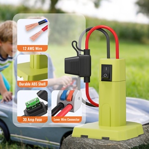 18V Stromadapter für Ryobi Akku-Konverter-Kit mit 30A Sicherungen und Anschlüssen für Autospielzeug - Product Image 4