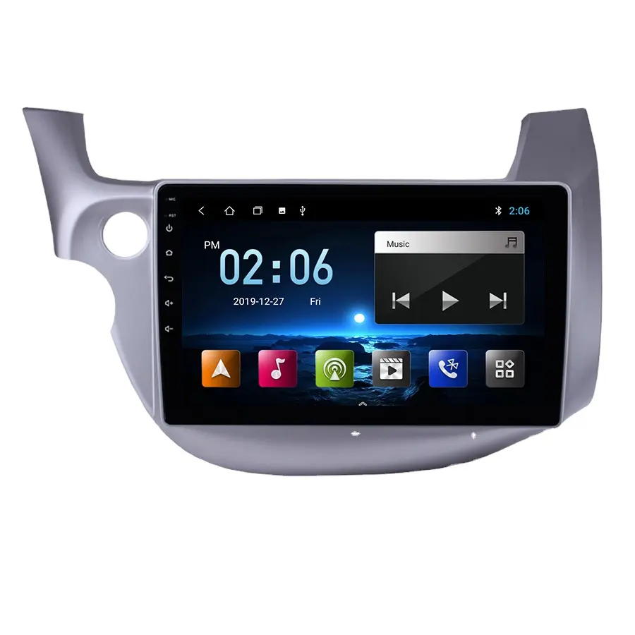אנדרואיד 9 2GB FM רדיו 10 אינץ עבור הונדה Fit 2007 2008 2009 2010 2011 2012 2013 עם GPS WIFI מראה קישור