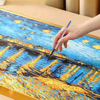Ensemble de 7 pinceaux à peinture acrylique en poils synthétiques noirs écologiques, manche en bois, pinceau de contour pour débutants, kit de peinture