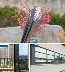 película de la ventana Solar reflectante etiqueta engomada de cristal capa de plata tinte edificio sala decoración de la pared - Product Image 3