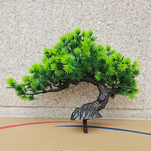Kunstmatige Japanse dennenbonsai van kunststof, decoratie voor thuis, zen-tuin, bureau, feestelijke Valentijnsdag, Kerstmis, nieuwjaar - Product Image 4