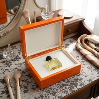Cadeau de luxe fait à la main personnalisé emballage en bois noir avec couvercle boîtes laquées emballage pour parfum chocolat cigare safran montre